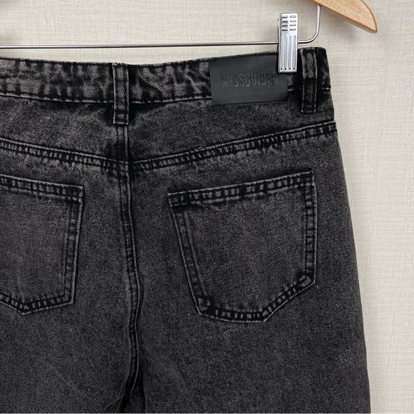 NWT Misguided Black Women High Rise Flap Pockets Cargo Jogger Jeans Size 6 - Picture 7 of 12